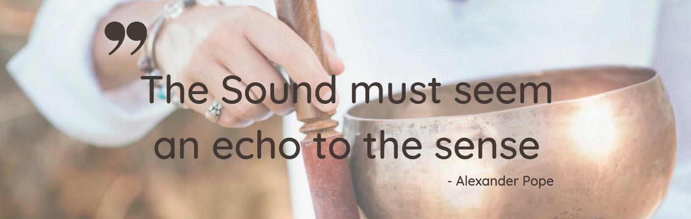 Quote - The sound must seem an echo to the sense (Alexander Pope) - Griet Moerman, de Koesteraar (Zomergem) Quote - The sound must seem an echo to the sense (Alexander Pope) - Griet Moerman, de Koesteraar (Zomergem)